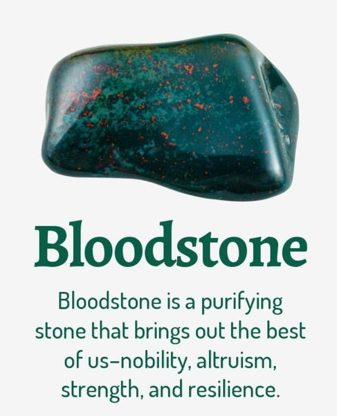 Bloodstone crystal