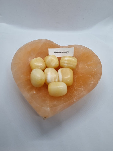 Orange Calcite (Tumbled)